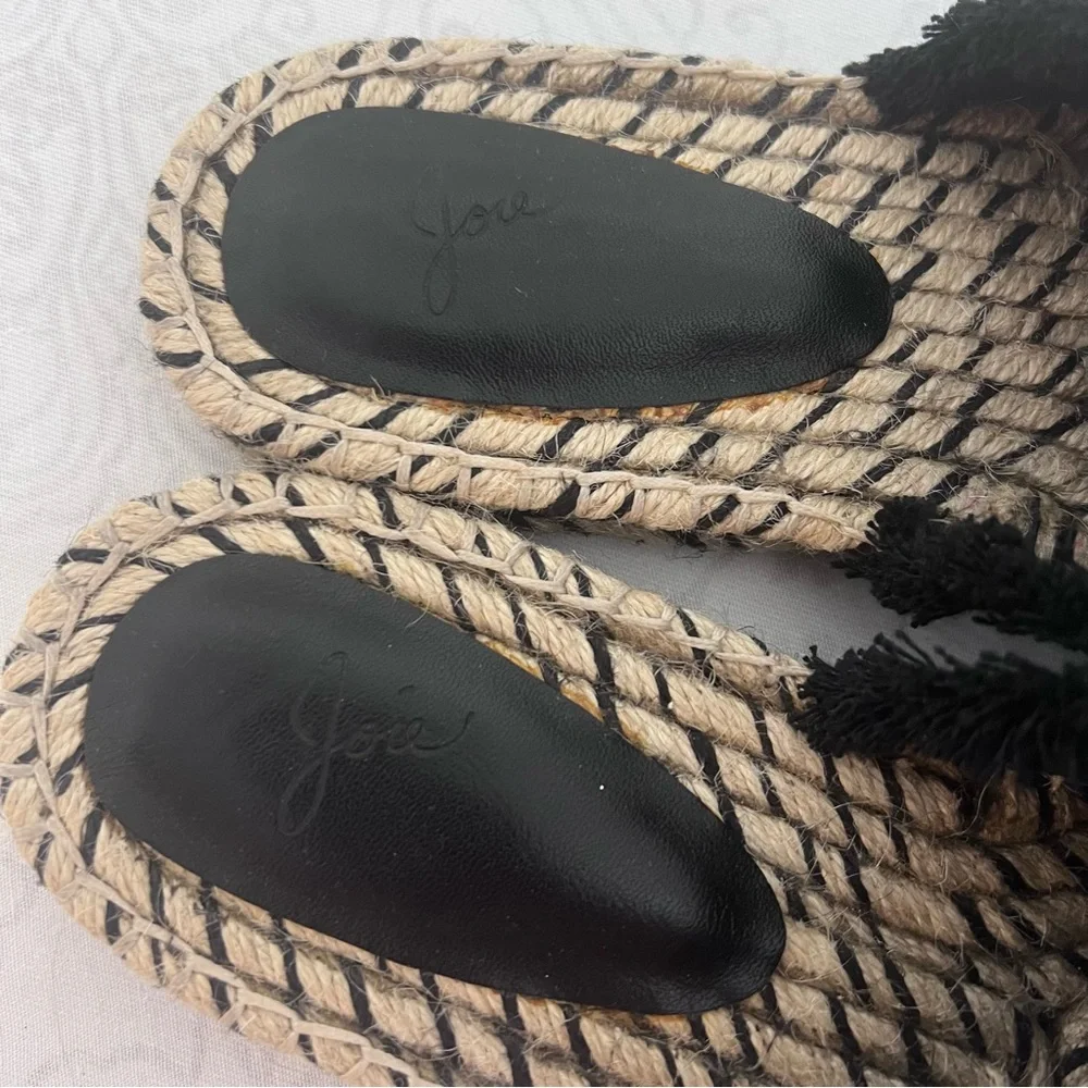 JOIE CAIN FLAT ESPADRILLE SLIP ON SANDALS SIZE 39